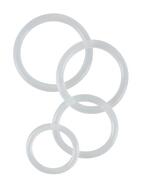 Clear Cock Rings 4pk