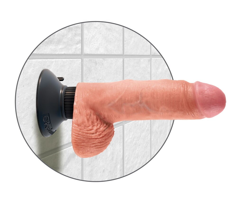 7“ Vibrating Cock with Balls